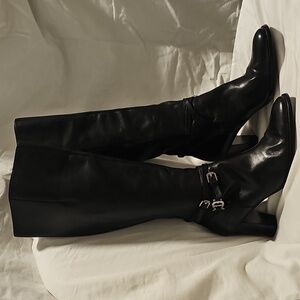 Etienne Aigner Black  Heeled Boots